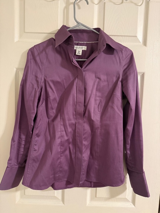 Banana Republic Tops - Banana Republic Plum Button-Front Shirt